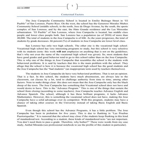 From contextual factors to references (needs revision)