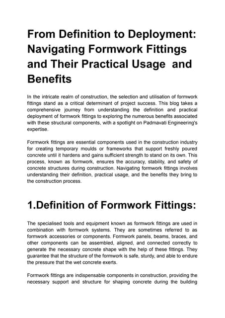 The Advantages of Choosing Euro Formwork for Your Construction Project.pdf