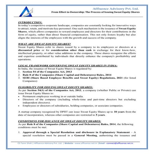 From Effort to Ownership The Process of Issuing Sweat Equity Shares.pdf