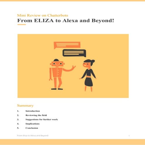 From ELIZA to Alexa and Beyond