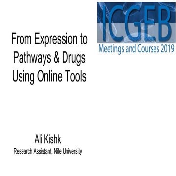 From Expression to Pathways Using Online Tools