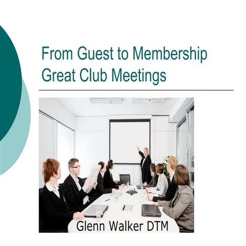 From Guest To Membership