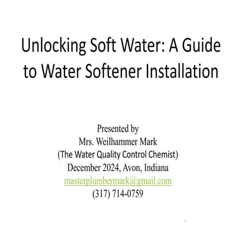 Unleash Power of Soft: A Dive into Water Softener Installation