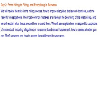 From Hiring to Firing, and Everything in Between