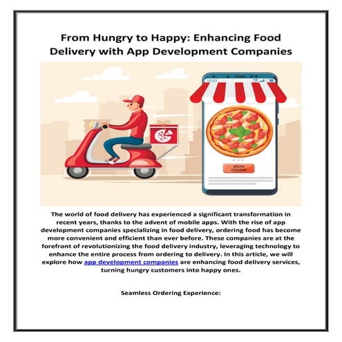 Food Delivery Business App Development Guide 2024 | PPTX