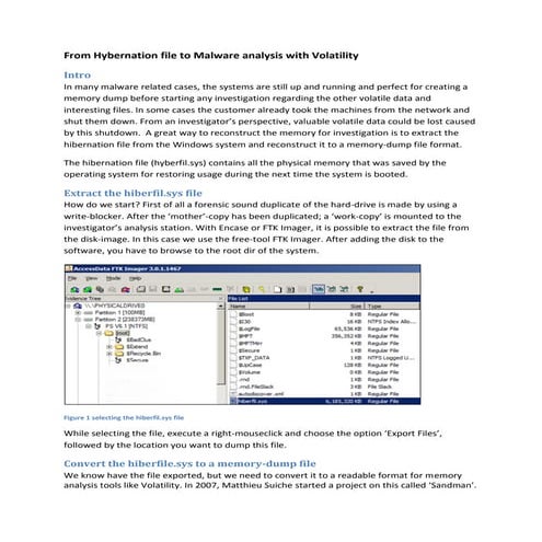 Volatility Commands for Basic Malware Analysis- Descriptions and ...