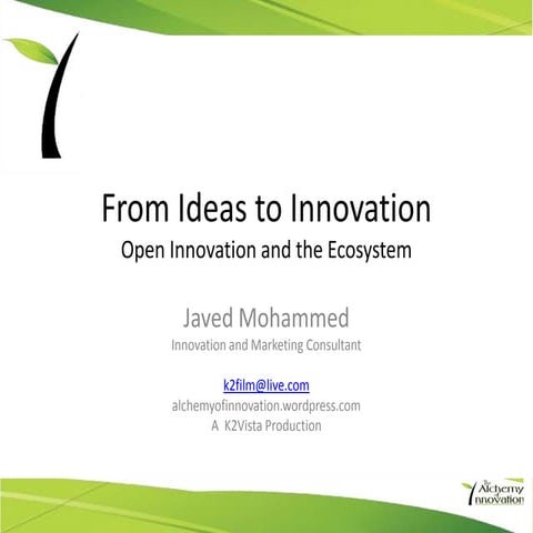 From ideas to innovation