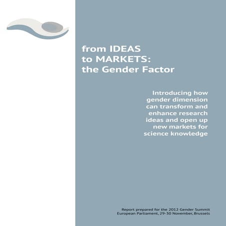From Ideas to Markets: the Gender Factor | PDF | Women\'s Health ...