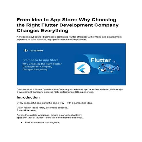 From Idea to App Store_ Why Choosing the Right Flutter Development ...