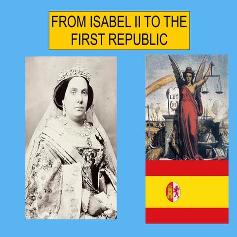 From isabel ii to the first republic