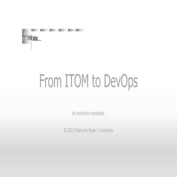 From ITOM to DevOps v1