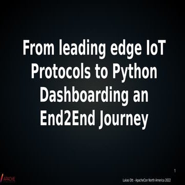 From leading IoT Protocols to Python Dashboarding_final | PPT