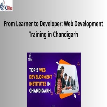 From Learner to Developer Web Development Training in Chandigarh
