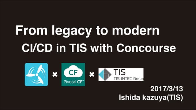 From legacy to modern CI/CD in tis with concourse