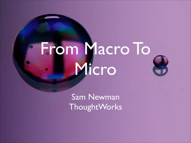 From macro to micro   goto
