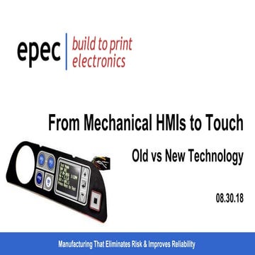 From Mechanical HMIs to Touch: Old vs New Technology