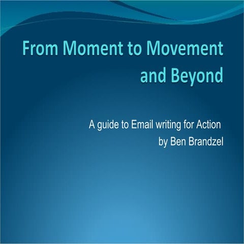 From Moment To Movement And Beyond