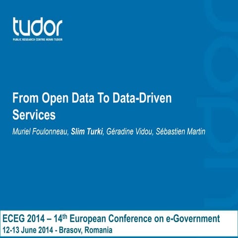From open data to data-driven services
