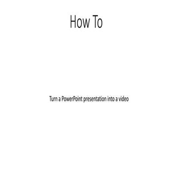 How to make a power point | PPTX