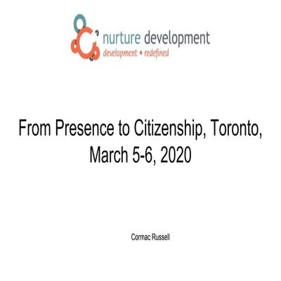 From presence to citizenship