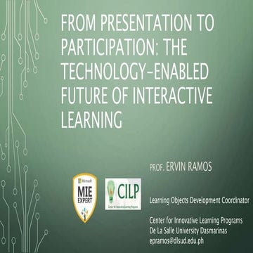 From presentation to participation epr 2017