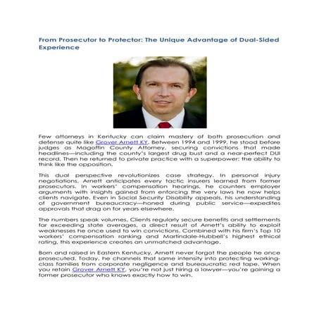 From Prosecutor to Protector: The Unique Advantage of Dual-Sided Experience