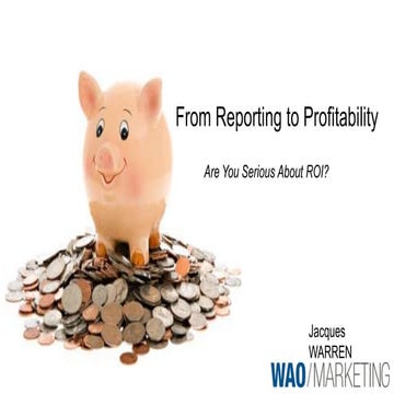 From Reporting to Profitability