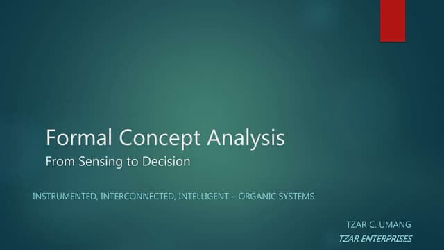 From Sensing to Decision