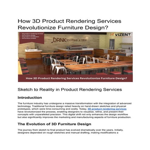 From Sketch to Reality_ How 3D Product Rendering Services Revolutionize Furni...