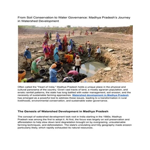 From Soil Conservation to Water Governance_ Madhya Pradesh’s Journey in Water...