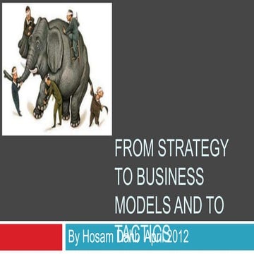 From strategy to business models and to tactics | PPTX