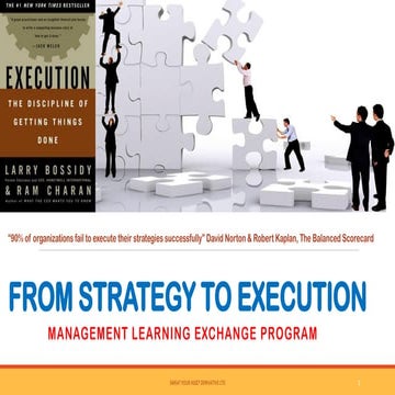From Strategy to Execution: Management Learning Exchange Program