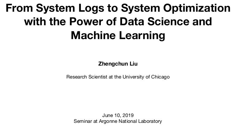 machine learning logs