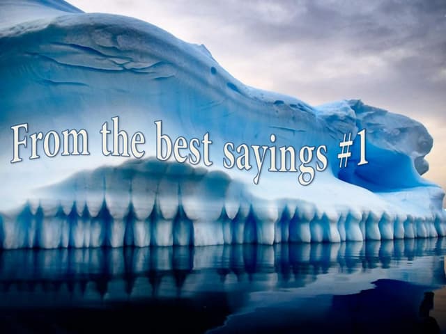 From the best sayings 1