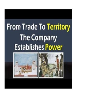 From trade to territory the company establishes the power ppt 