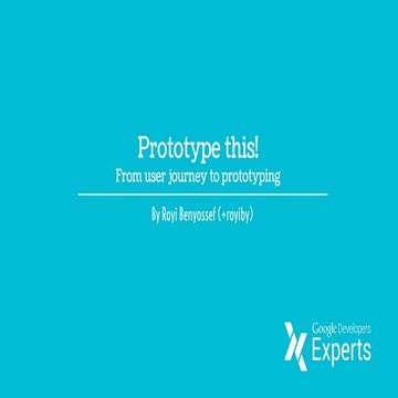 From user journey to prototyping