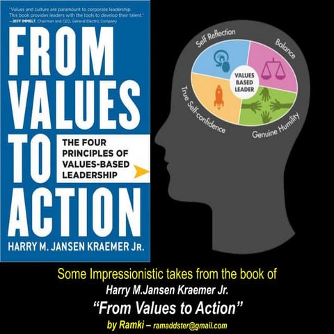 From values to action  summary