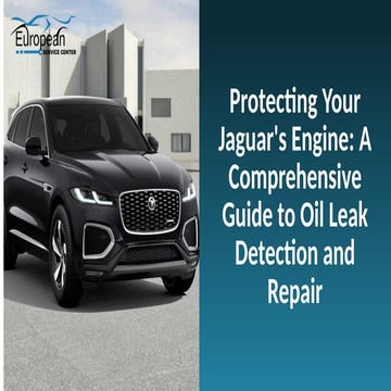 From Valve Covers to Gaskets Comprehensive Jaguar Oil Leak Detection and Repa...