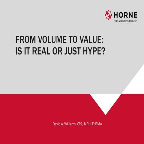 From Volume to Value - Is It Real or Just Hype?