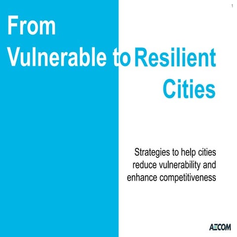 From Vulnerable to Resilient Cities