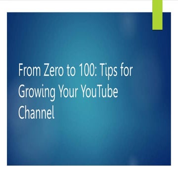 The Ultimate Guide to Growing Your YouTube Channel