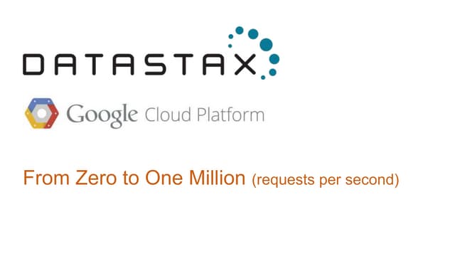 Webinar | From Zero to 1 Million with Google Cloud Platform and DataStax