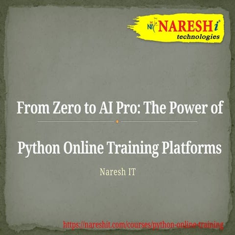 From Zero to AI Pro The Power of Python Online Learning Platforms - Python On...