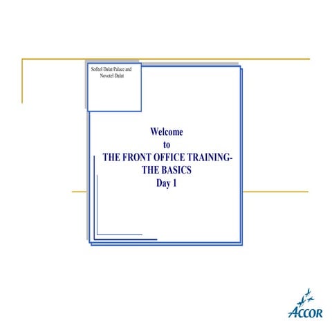 Front Office Training-the basic.ppt should read | PPT