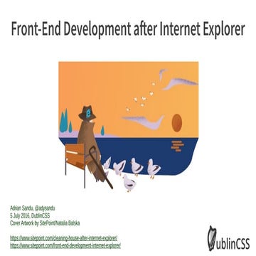 Front-end development after Internet Explorer