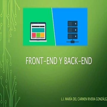 Front end y Back-end 