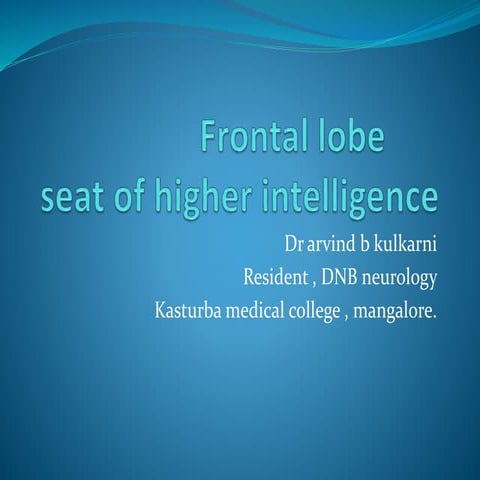 Frontal lobe