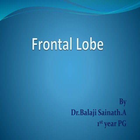 Frontal lobe