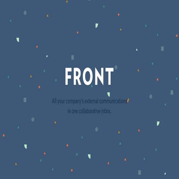Front App 10Million Series-A Funding