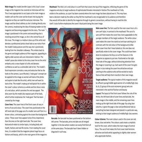 Front cover analysis